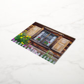 Oude cottage raam briefkaart (Gedraaid)