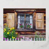 Oude cottage raam briefkaart (Voorkant)