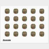 Oude Cottage Tuin Ronde Sticker (Vel)