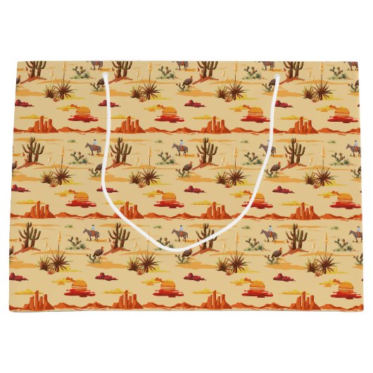 Oude country western cowboy  groot cadeauzakje (Voorkant)