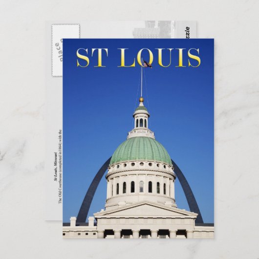 Oude Courthouse en Gateway Arch, St. Louis Briefkaart (Voorkant / Achterkant)