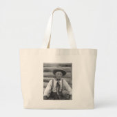 Oude cowboy grote tote bag (Voorkant)