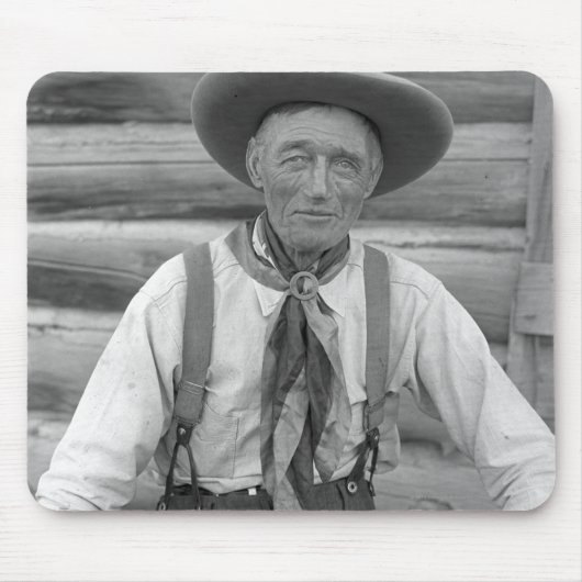 Oude cowboy muismat (Voorkant)