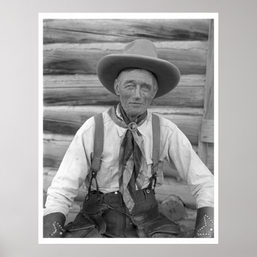 Oude cowboy poster (Voorkant)