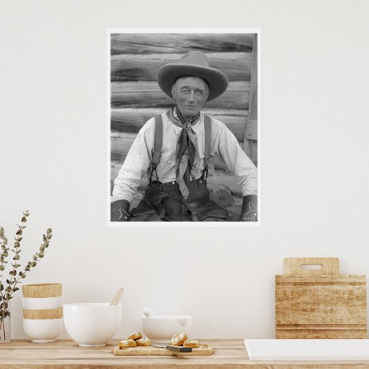 Oude cowboy poster (Keuken)