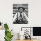 Oude cowboy poster (Thuiskantoor)