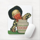 Oude Cowboy Speelgoed Pistool Hand in de Koektromm Muismat (Met muis)