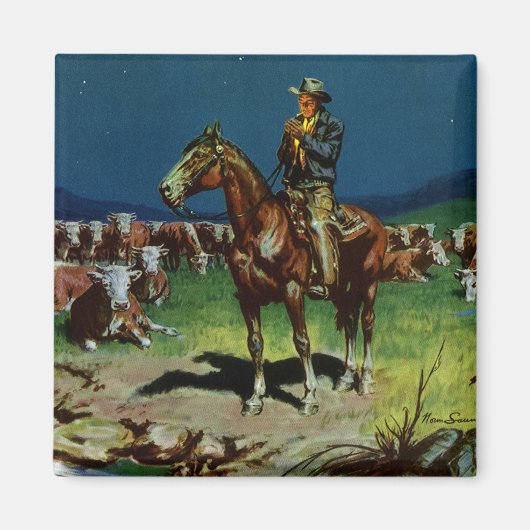 Oude Cowboy, Veeboer op de Boerderij Magneet (Voorkant)