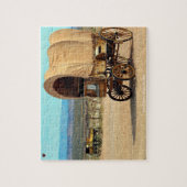 Oude Cowboy Wagon Legpuzzel (Verticaal)