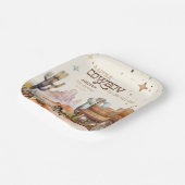 Oude Cowboy Western Papieren Bordje (Gebogen)