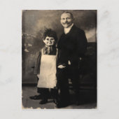 Oude Creepy Ventriloquist Dummy-Briefkaart Briefkaart (Voorkant)