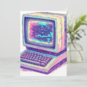 Oude CRT-computer uit de late jaren 90 - 2 Kaart (Staand voorkant)