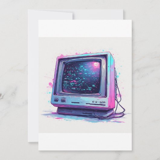 Oude CRT-computer uit de late jaren 90 - 3 Kaart (Voorkant)