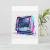 Oude CRT-computer uit de late jaren 90 - 3 Kaart (Staand voorkant)