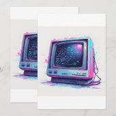 Oude CRT-computer uit de late jaren 90 - 3 Kaart (Voorkant / Achterkant)