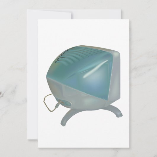 oude CRT-monitor Kaart (Voorkant)