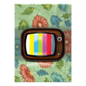 Oude  CRT-televisie Foto Afdruk (Voorkant)