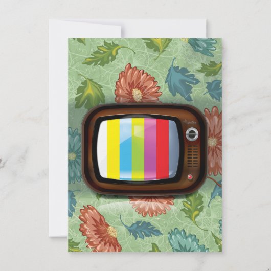 Oude  CRT-televisie Kaart (Achterkant)