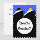 Oude cruiseschepen Art Deco Poster Kaart (Voorkant / Achterkant)