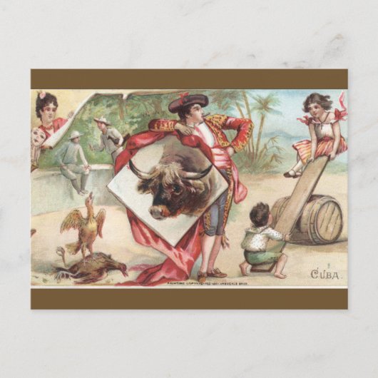 Oude Cuba Briefkaart (Voorkant)