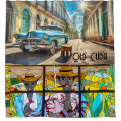 Oude Cuba douchegordijn (Voorkant)