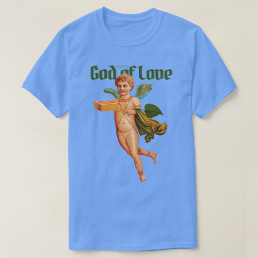 Oude Cupido Engel God van Liefde T-shirt (Design voorkant)