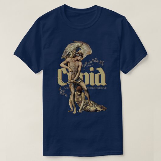Oude Cupido Gewapend en Gevaarlijk T-shirt (Design voorkant)