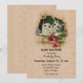 Oude Cute Kat Kaart (Voorkant / Achterkant)