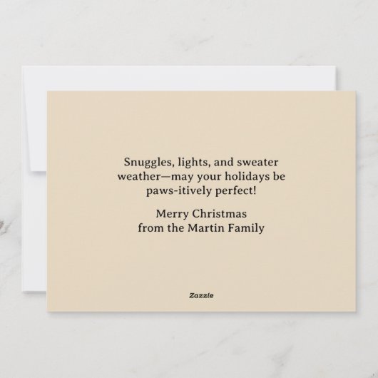 Oude Dachshund Honden Prettig Kerstfeest Feestdagenkaart (Achterkant)