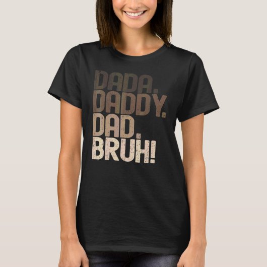 Oude Dada Vader Papa Broer T-shirt (Voorkant)