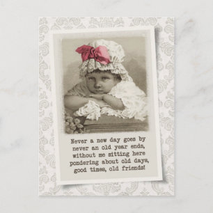 Oude dagen, oude vrienden - reproductie briefkaart