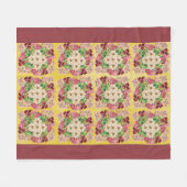 Oude Dagen-Phoebe-Stoffen Fleece Deken (Voorkant (Horizontaal))