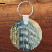 Oude Daily Express Building aan Fleet Street Sleutelhanger (Achterkant)