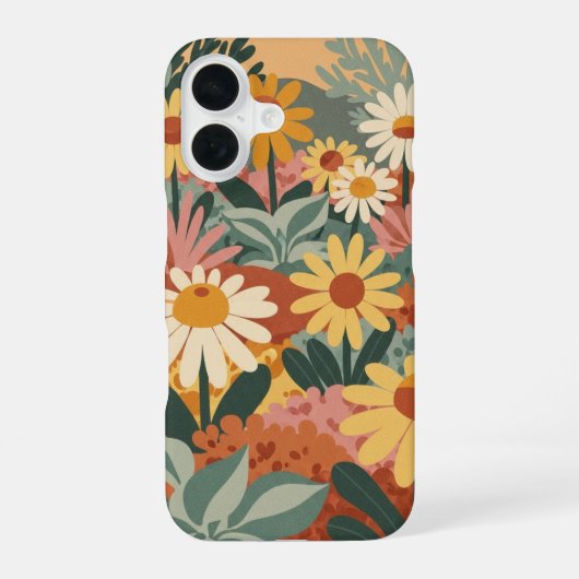 Oude Daisy Tuin iPhone 16 Hoesje (Achterkant)