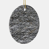 Oude daktop met schoorsteen keramisch ornament (Rechts)