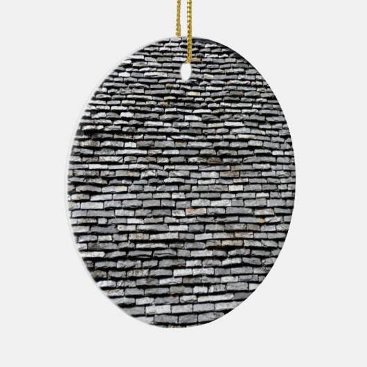 Oude daktop met schoorsteen keramisch ornament (Rechts)