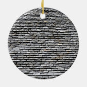 Oude daktop met schoorsteen keramisch ornament (Achterkant)