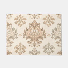 Oude Damast Elegante Beige Franse Boerderij Deurmat