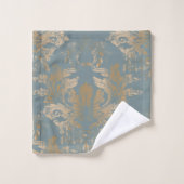 Oude Damast , Krullen Bad Handdoek (Wasdoekje)