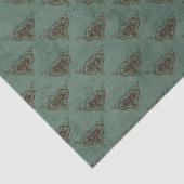 Oude damast tissuepapier (Detail)