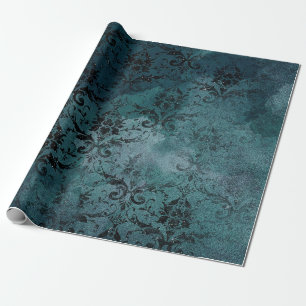 Oude Damast Vervallen Grunge Cadeaupapier