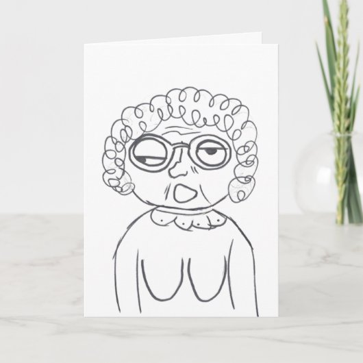 Oude Dame Birthday Card van Stinkeye Kaart (Voorkant)