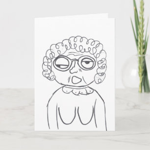 Oude Dame Birthday Card van Stinkeye Kaart