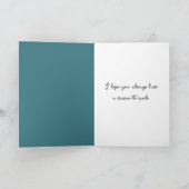 Oude Dame Breien voor Verjaardag Kaart (Binnen)