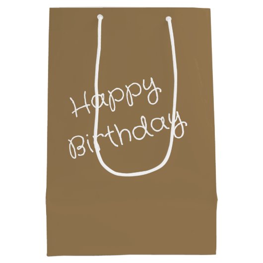 Oude dame dansen met haar hond verjaardag medium cadeauzakje (Achterkant)