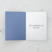 Oude dame danst op straat kaart (Binnen)