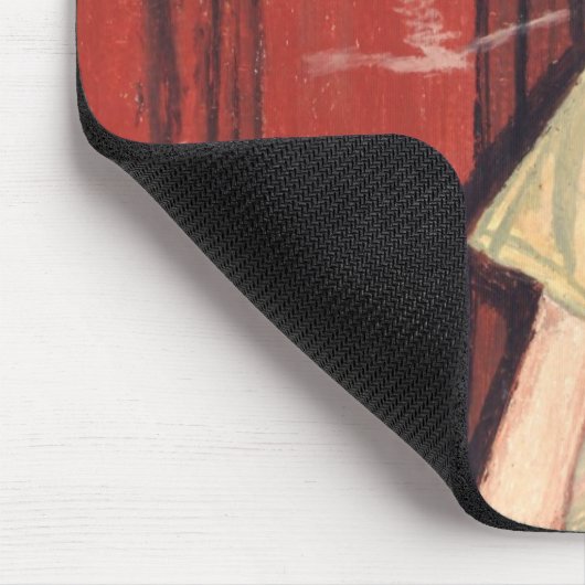 oude dame en sigaar muismat (Hoek)