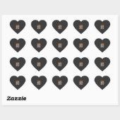 Oude Dame Hond Waarschuwing Retro Hart Sticker (Vel)