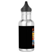 Oude Dame Hond Waarschuwing Retro Waterfles (Links)