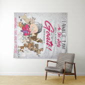 Oude dame House vol geiten Wandkleed (In Situ (horizontaal))